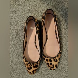 Jcrew size 12 leopard flats